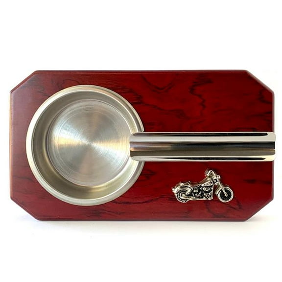 Rosewood Cigar Ashtray – (Motorcycle)