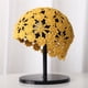 thumbnail image 1 of Zhuge Gorro de crochet suave para mujer y niña, de color liso, tejido, holgado y holgado (amarillo), 1 of 4