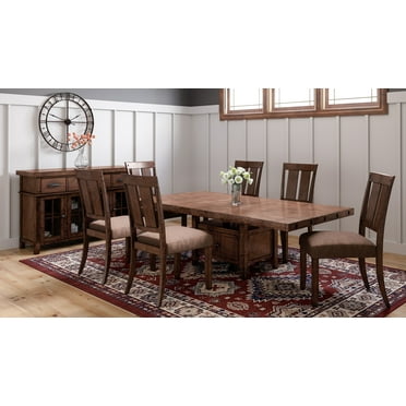 JOFRAN INC. Mission Viejo High/Low Extension Table, Distressed Finish