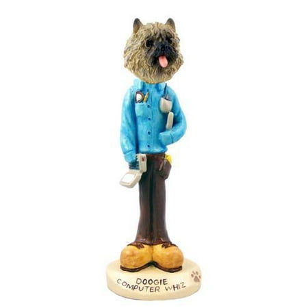- No.Doog53B14 Cairn Terrier Red Computer Whiz Doogie Collectable Figurine