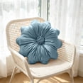 thumbnail image 6 of Flower Throw Pillow, Lint Blossoms Shape Cushion, Decorative Soft Accents Pillow for Sofa, Couch, Bed, Living Room, Cute Floral Designs, Stylish Home Décor, Spring Decor, Colorful Throw Pillows, 6 of 6
