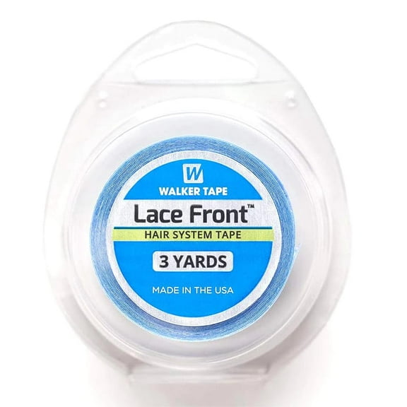 Walker Tape Lace Support Tape, 1/2" X 3 Yards, Clear Adhesive, Plastic Storage Case