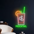 thumbnail image 2 of Handmadetneonsign Mocktail Neon Sign, Cocktail Bar Logo Wall Art Decor, Bar Club Wall Decor, 2 of 5