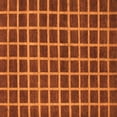 thumbnail image 1 of Ahgly Company Indoor Square Checkered Orange Modern Area Rugs, 5' Square, 1 of 4