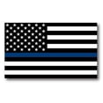 thumbnail image 3 of Magnet Me Up Thin Blue Line American and Reversed Flag Vinyl Magnet, 3x5 in, Opposing 2 Pk, 3 of 9