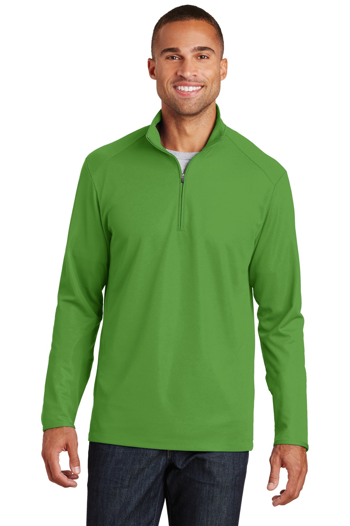 Port Authority Pinpoint Mesh 1/2 Zip-3XL (Rich Red) - Walmart.com