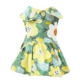 thumbnail image 2 of SPRING PARK Cute Flower Pattern Dog Dress Breathable Pet Clothing Pet Apparel for Puppy Dogs and Cats on Wedding Holiday New Year Spring Summer, 2 of 7