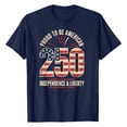thumbnail image 5 of 250th Anniversary USA Shirts Womens Flag Heart 1776 2026 July 4th 250th Birthday T-Shirt, 5 of 5