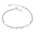 thumbnail image 1 of Chaîne Bracelet Réglable de Fabrication Fine Réutilisable de Luxe Amour Coeur Charme Bracelet Bijoux Féminins, 1 of 8