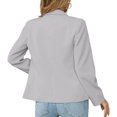 thumbnail image 5 of Womens Casual Blazers Long Sleeve Lapel Button Slim Work Office Blazer Jacket, 5 of 6