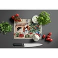 thumbnail image 2 of Cavalier Spaniel Cozy Christmas Glass Cutting Board Large 12 in x 15 in, 2 of 5
