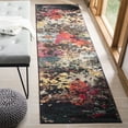 thumbnail image 3 of SAFAVIEH Monaco Adolf Abstract Colorful Runner Rug, Brown/Teal, 2'2" x 8', 3 of 6
