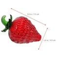 thumbnail image 6 of 4 Pcs Crystal Strawberry Gift Home Accents Decor Combination Ornaments Desk Topper Office, 6 of 6
