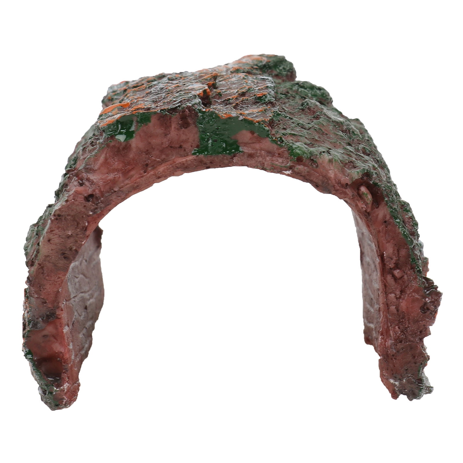 BESTYASH Durable Green Bark Tree Decoration Resin Arch for Fish Tank and Small Animal Habitat