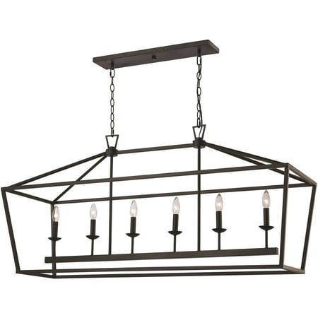 

Pendants 6 Light Fixture With Rubbed Oil Bronze Finish Metal E12 Bulb 15 360 W