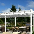 thumbnail image 5 of TANG Sunshades Depot Waterproof Pergola Shade Cover Retractable Replacement Awning Canopy Wave Shade Grey 4'x06', 5 of 5