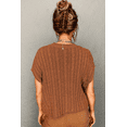 thumbnail image 3 of FOLUNSI Chestnut Knit Sweater: Cozy & Chic for Every Day, 3 of 8