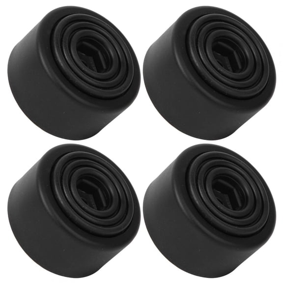 NFTIGB 4Pcs Round Sofa Legs Black PP Plastic M8 Screw Cabinet Furniture Feet Pads Accessories, 35mm Height / 1.38 inches, Heavy Duty Couch Replacement