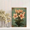 thumbnail image 2 of Qisvanset 12x16 Inch William Morris Lily Canvas Wall Art, Flower Market Bible Verse Trendy Home Wall Decor, 2 of 8