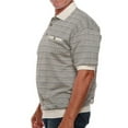 thumbnail image 3 of Classics by Palmland Jacquard Short Sleeve Banded Bottom Shirt, 3 of 4