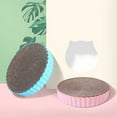 thumbnail image 1 of Flmtop Round Kitten Cat Corrugated Paper Scratch Pad Grinding Nail Scraper Pet Toy Pink, 1 of 9