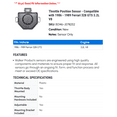 thumbnail image 2 of Throttle Position Sensor - Compatible with 1986 - 1989 Ferrari 328 GTS 3.2L V8 1987 1988, 2 of 2