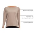 thumbnail image 4 of Remera CRZ YOGA de Algodón Pima Manga Larga Cuello Bote Talle Grande, 4 of 7