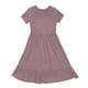 thumbnail image 4 of Vestido informal de playa con cuello cuadrado y pliegues en línea A para mujer - Tejido transpirable, estilo versátil, sandalias/zapatillas deportivas - Tallas S-XL para vacaciones, 4 of 4