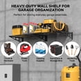 thumbnail image 4 of Sedalip 4-Pack Garage Wall Shelves, 2' x 3' Modular Steel Wall Mounted Storage Shelves for Tools, Bins, Tires, Black, 4 of 8