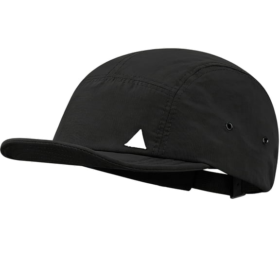 Vintage Japanese Style Cap, Running Hat, 5 Panel Waterproof Baseball Hat, Lightweight & Durable Nylon, One Size Adjustable for Men and Women