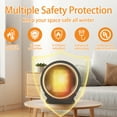 thumbnail image 4 of Space Heater, Portable Electric Space Heater for Indoor, with Thermal Sensor for Home, Bedroom, 4 of 8