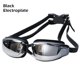 thumbnail image 1 of Swimming Goggles Anti-fog Anti-UV Clear Vision Flat Swimming Glasses for Summer Beach New, 1 of 3