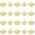 thumbnail image 2 of 30pcs Stainless Steel Pendants Shell Shape Charms Stainless Steel Color Pendants Metal Charms for DIY Jewelry Making Hole 1mm, 2 of 9