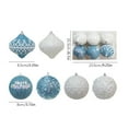 thumbnail image 4 of 6 Pcs Solive Christmas Balls Ornaments for Xmas Christmas Tree Mini Shatterproof Christmas Tree Decorations Hanging Ball Holiday Wedding Party Decoration, 4 of 7