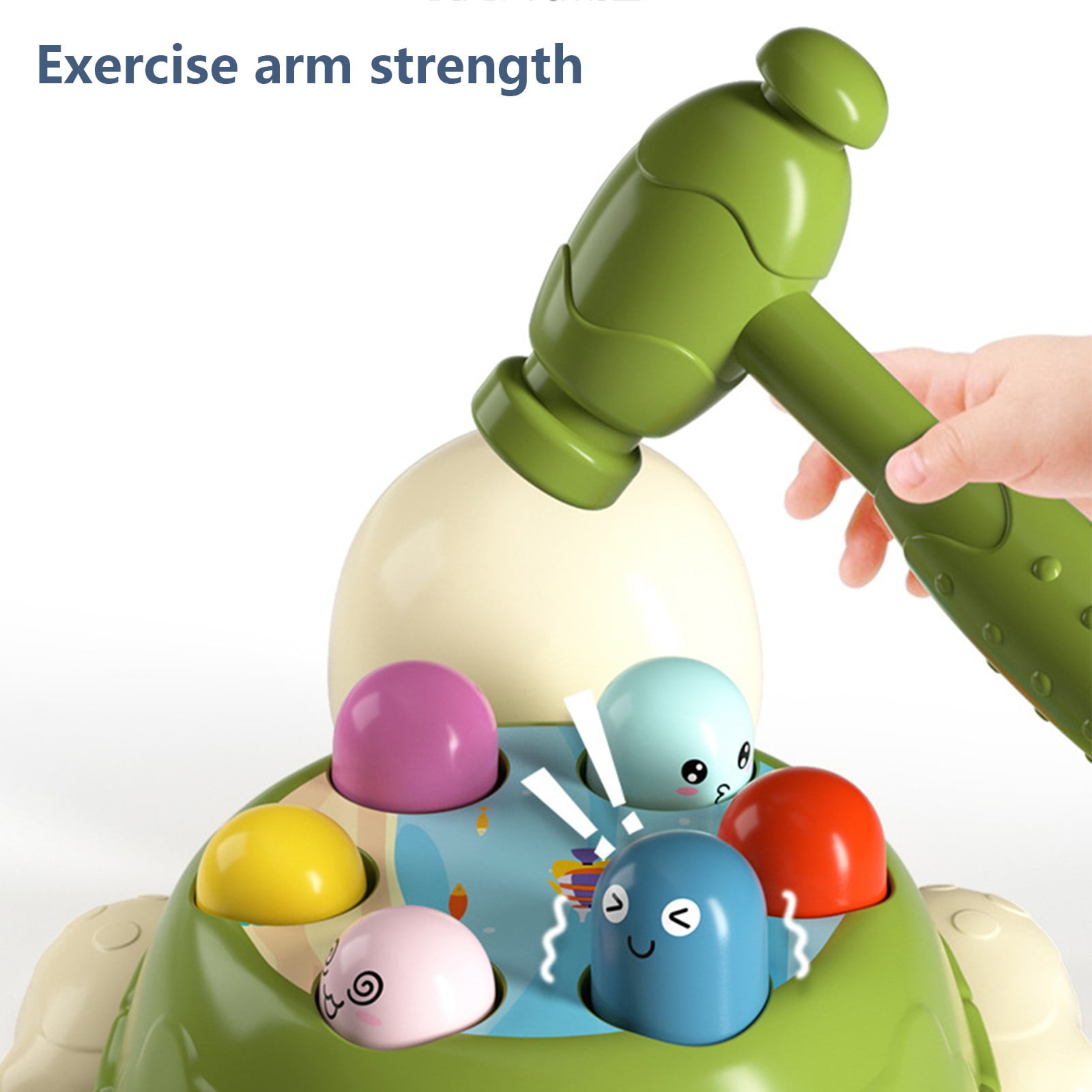 Jouet De Martelage Tortue Pour Enfants 1-3 Ans - Développe La Motricité Et La Concentration - 8