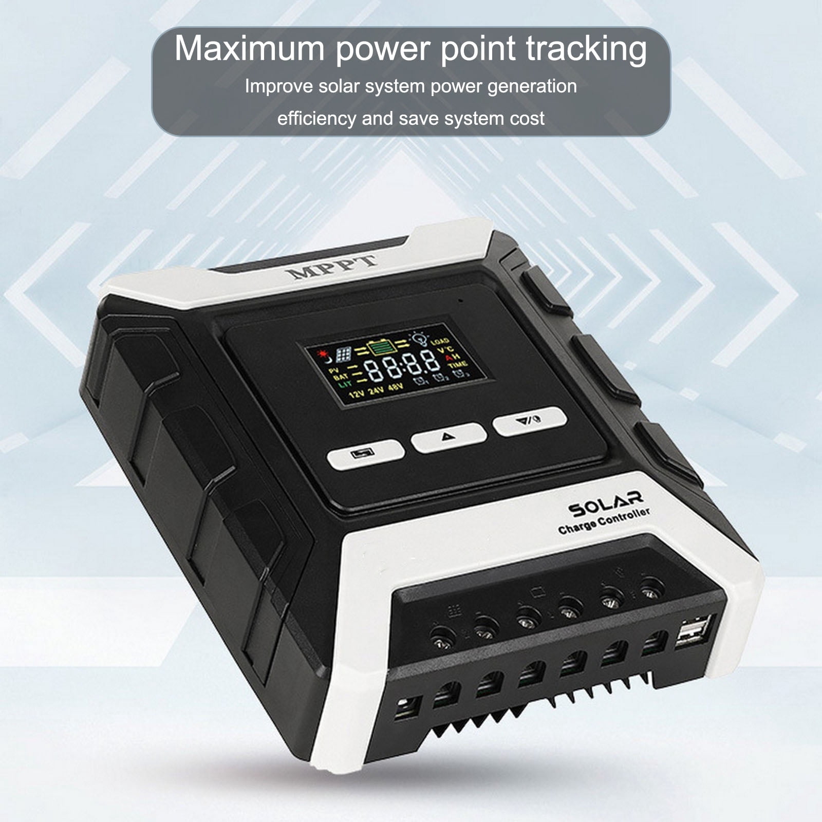 30A MPPT AUTO Solar Charge Controller Charger 12V/24V/48V with Color LCD Display