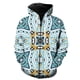 thumbnail image 1 of Sudadera con capucha y cremallera para hombre, estilo nacional retro, estilo urbano, informal, con capucha, sudaderas con estampado 3D, moda de manga larga, genial, 1 of 6