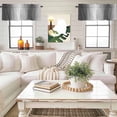 thumbnail image 4 of Gradient Gray Black Valance Curtain Modern Abstract Minimalist Grey Ocean Beach Window Valances Rod Pocket Short Curtains Window Treatments for Kitchen Bedroom Bathroom Laundry 60" x 14", 4 of 9