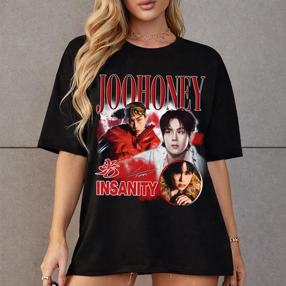Retro Joohoney Monstax Graphic T-Shirt, N the Front Tee