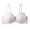 White, variant on Womens T-Shirt Underwire Bra Push up Bras Full Cover Wireless Supportive Everyday Bralettes Wine XXL