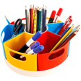 thumbnail image 2 of Rotating Storage Caddy 10/12inch 360° Rotatable Art Supply Organizer Creative Pen Crayon Storage Organizer Portable Marker Desk Organizer Makeup Craft Caddy Reusable for School, 2 of 11