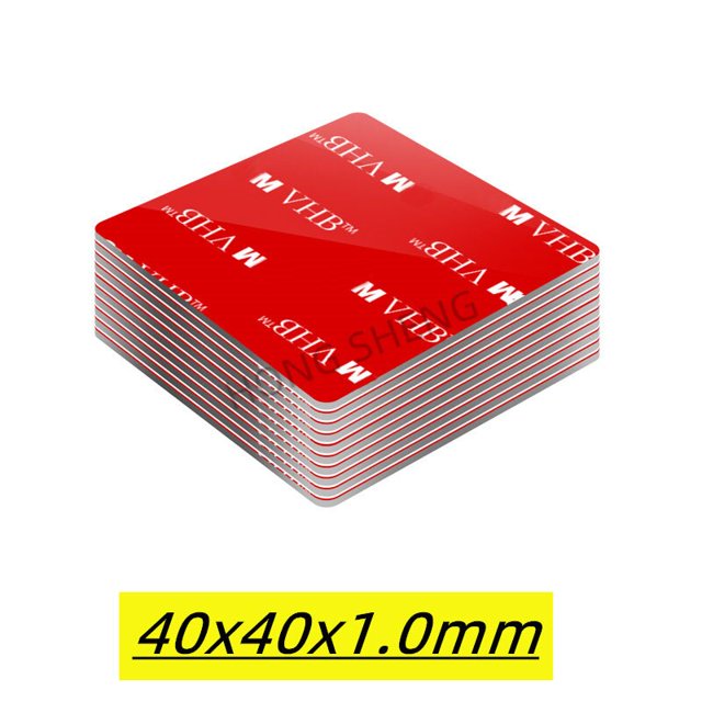 Cinta de doble cara VHB súper fuerte, parche acrílico autoadhesivo impermeable sin rastro, adhesivo para el hogar, coche, oficina, escuela, 100 Uds.