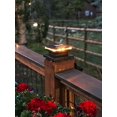 thumbnail image 5 of TOYIEW 8 Pack Solar Post Lights, Outdoor Fence Post Cap Light Solar Powered Caps for Deck, Patio, Garden Decor, Warm White High Brightness SMD LED Lighting, Lamp Fits for 4x4 or 6x6 Wooden Posts, 5 of 9
