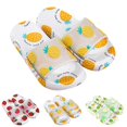 thumbnail image 2 of House Slippers Open Toe Quick Dry Fruit Pattern Shower Shoes Bathroom Slippers, 2 of 10