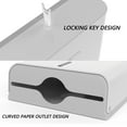 thumbnail image 3 of Interhasa Wall-Mounted Paper Towel Dispenser for Multi-Fold Tissues,Home & Commercial Use, White, 3 of 8