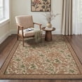 thumbnail image 3 of GENIMO 5'x7' Area Rug for Living Room, Machine Washable Non Slip Low Pile Rug for Bedroom Dining Room, Contemporary Art, Sage Brown, 3 of 7