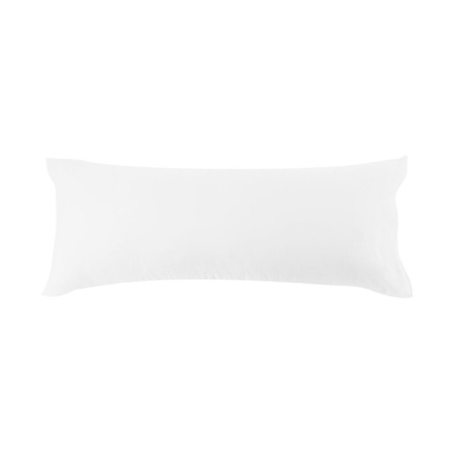 2Egyptian Body Size Pillow Case Cover Protector 1 Piece (White, 20" x 48")