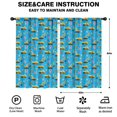 thumbnail image 2 of Blackout Kids Curtains,Excavator and No Entry Sign Blue Children's Insulated Curtains Set Of 2,Bedroom Essentials,Toddler Room Decor 52"x84", 2 of 5