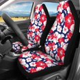 thumbnail image 3 of Pzuqiu Car Seat Covers Breathable Polyester, Compatible with Auto Seats SUV Seats, for Trucks most Cars, Hibiscus Flowers, 3 of 10