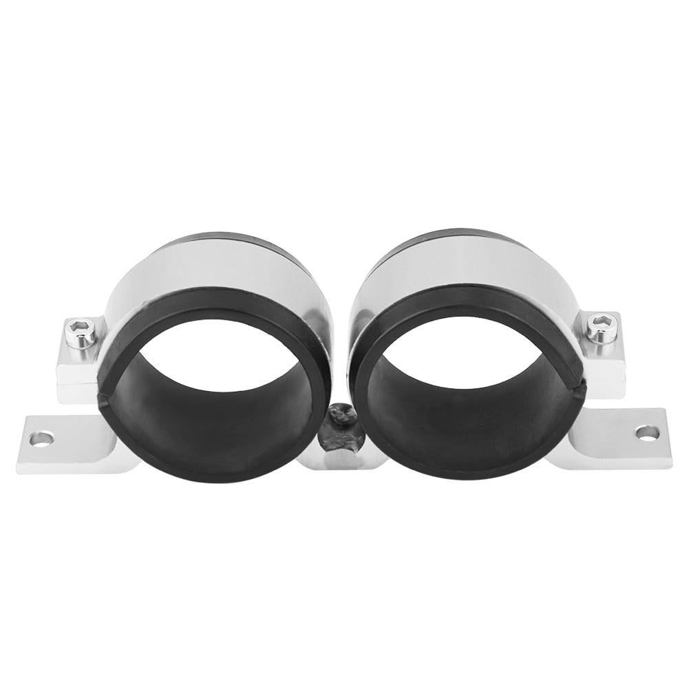 LYUMO Aluminum Alloy 60mm Car Fuel Pump Mounting Bracket Dual Filter